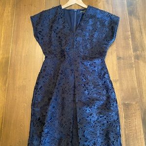Banana Republic Navy Lace VNeck Dress Size 6